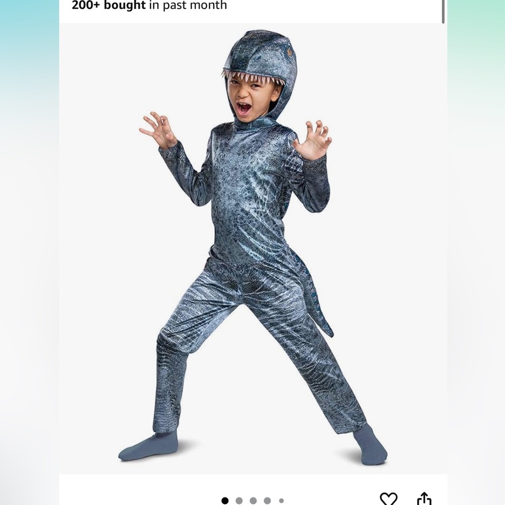 Kids Blue Dinosaur Costume